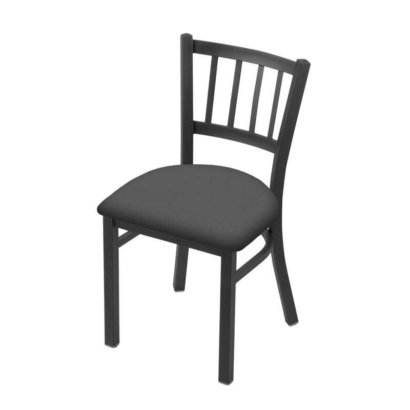 Chaise Contessa 610, Vinyle - Gris galop, Étain