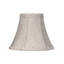 Abat-jour cloche en tissu texturé en faux lin de 5 po de couleur rouille