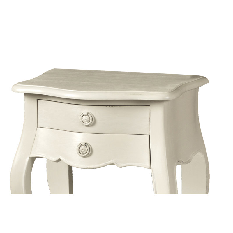 43cm W Solid Wood Bedside Table