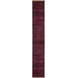 One-of-a-Kind Hand-Knotted High-Quality Red/Black Runner