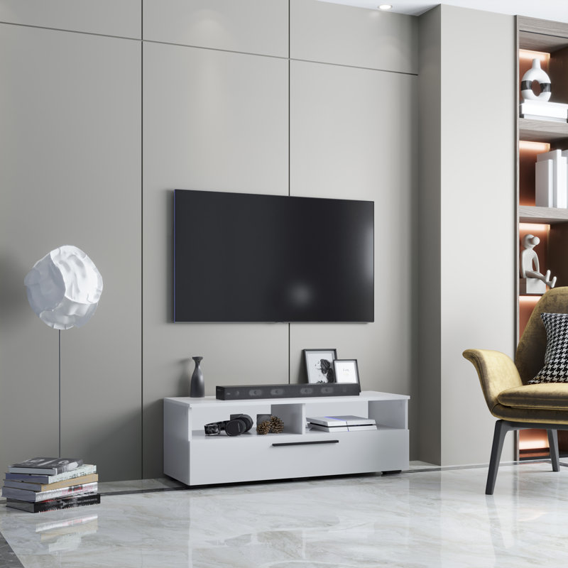 Senetra Unfinished Entertainment Centre for TVs up to 55", White