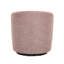 Fauteuil pivotant sans assemblage, base en bois massif rouge et contreplaqué, tissu à chevrons, coussin moelleux, compact, compact et compact-380040869