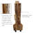 Rustic 16 Rolling Rod Rack