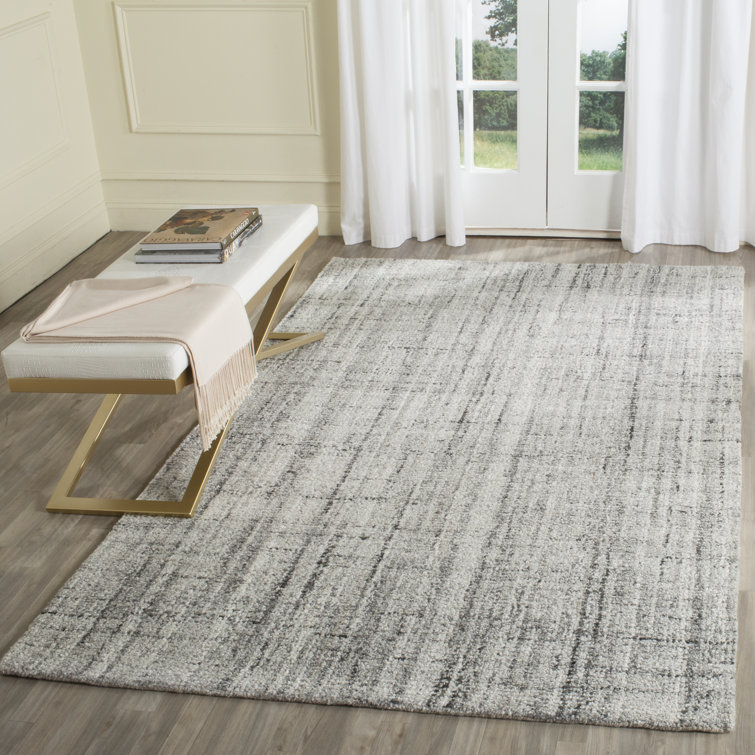 Wes Hand Woven Wool Grey Indoor Rug