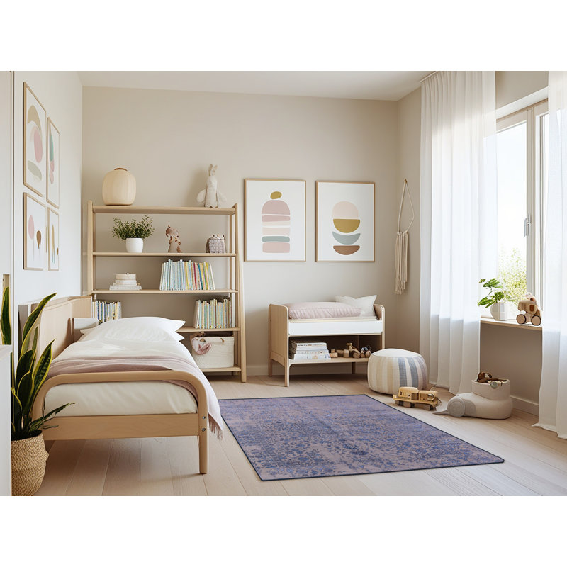 Tapis bleu Bourbonnais, Rectangle 4 pi x 6 pi