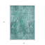 Tapis d'extérieur lavable abstrait bleu sarcelle 3 pi x 5 pi bleu / vert