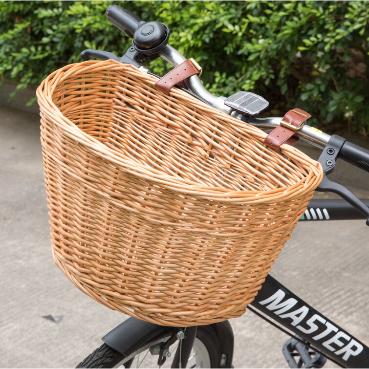 front wicker basket for bike