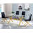 Tupper 4 - Person Glass Top Trestle Dining Set-2044800657-2018515239