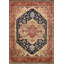 Oriental Area Rug in Navy-1060592348