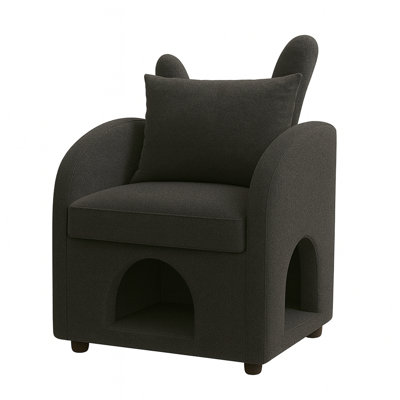Fauteuil à oreilles double avec tissu à l'épreuve des égratignures, fauteuil Bunny-Ear