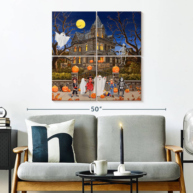 Lelend Beware Haunted House, 32" H x 32" W