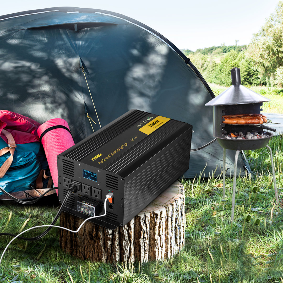Pure Sine Wave Inverter 3500 Watt Power Inverter, DC 12V to AC VEVOR