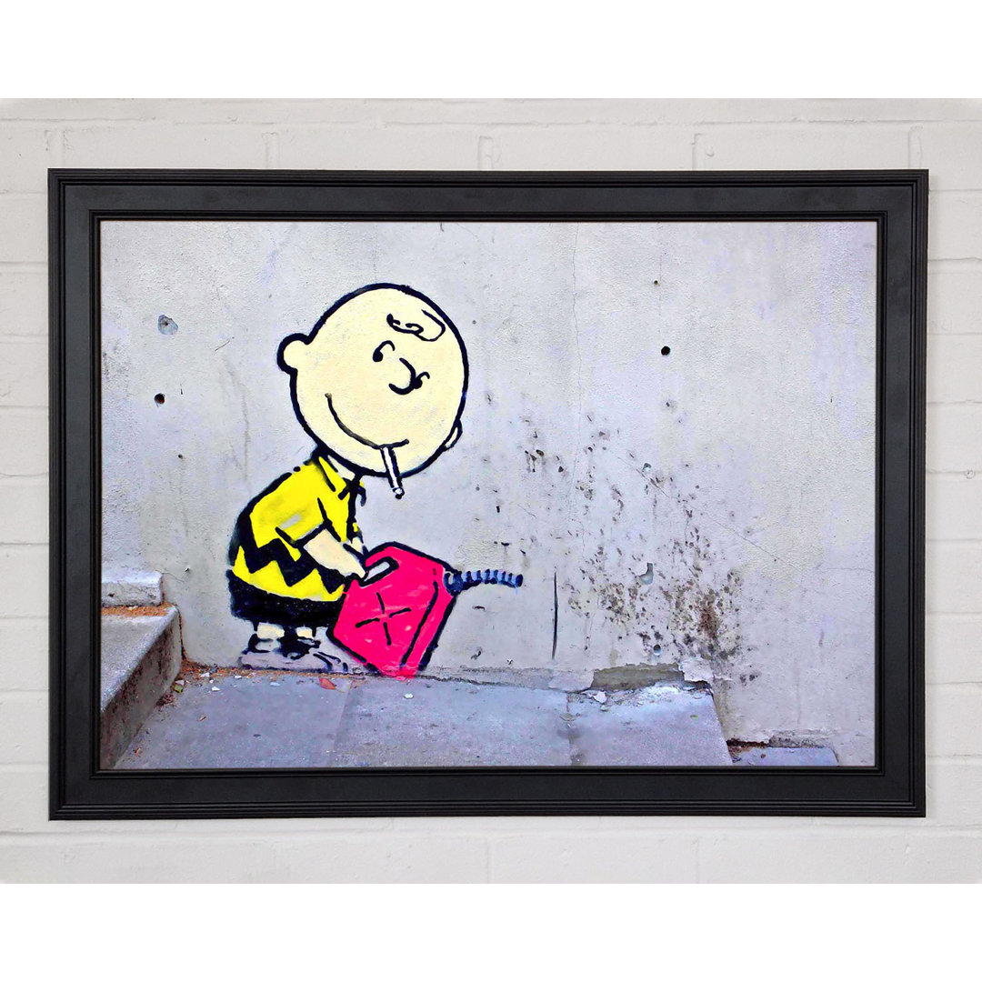 Gerahmtes Leinwandbild Charlie Brown