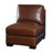 Oversized U-Shaped Brown Geniune Leather Match Sectional Sofa With Deep Seating & Modern Track Arms-335884295