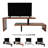 Orford Modern Minimalist TV Stand – Open Concept Media Console with Industrial Iron Legs – Mid‑Century Modular Entertainment Center for TVs up to 60"-21508749