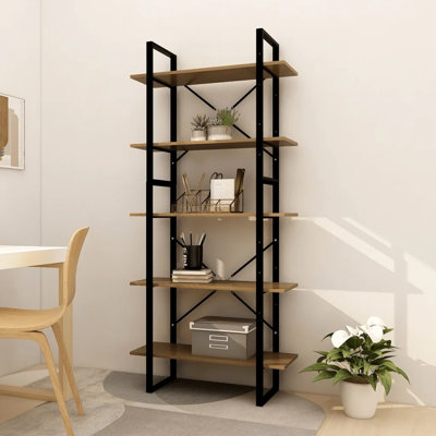 Hars 175cm H Metal Etagere Bookcase