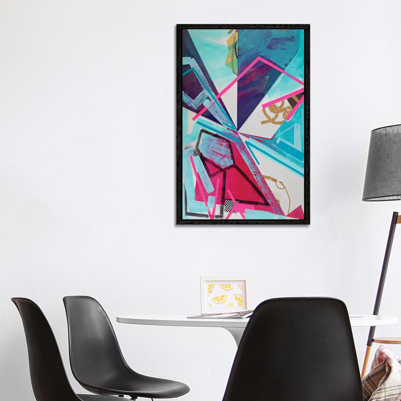 Picnic 1 Piece Painting on Canvas, 101.6 cm H x 66.04 cm W, Black Framed
