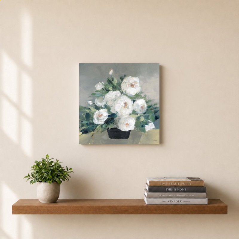 «Roses of August II» par Julia Purinton, impression sur toile, 24" H x 24" W, Does Not Apply