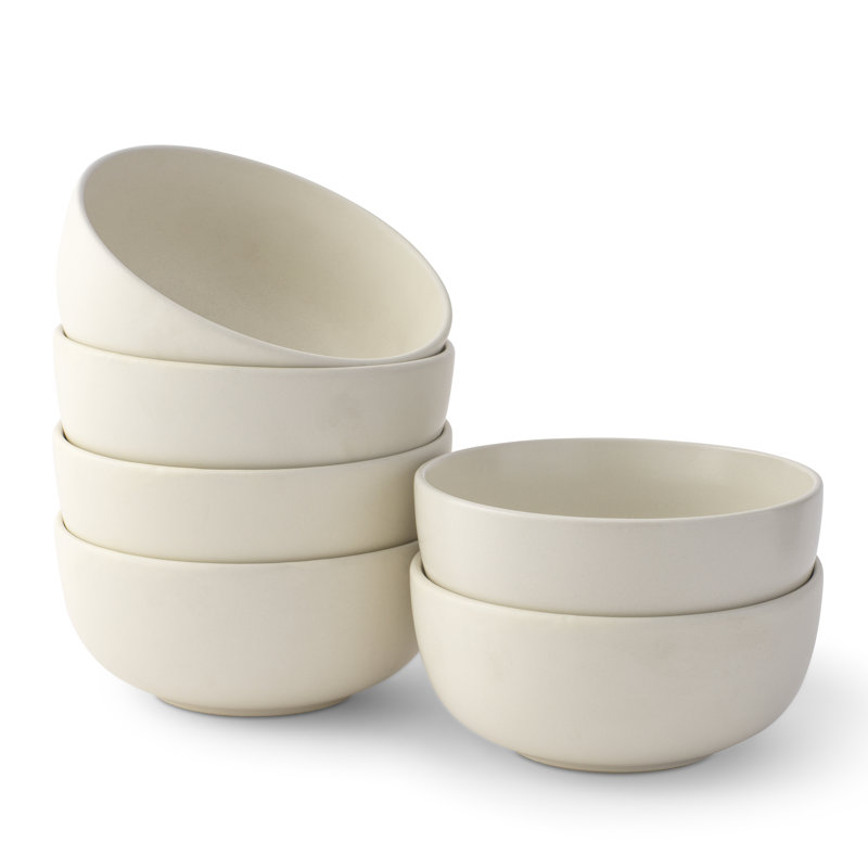 Matte Linen Ceramic 18-Piece Dinnerware Set for 6