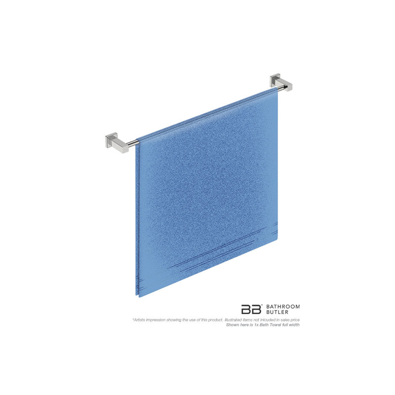 Wall Mounted Towel Bar, Polished Stainless Steel