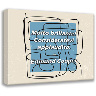 Citation d'Edmund Cooper: Molto brillante! À considérer.
