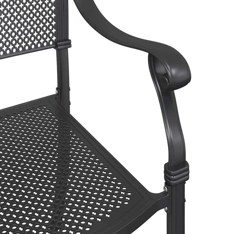 Patio Dining Armchair, Black