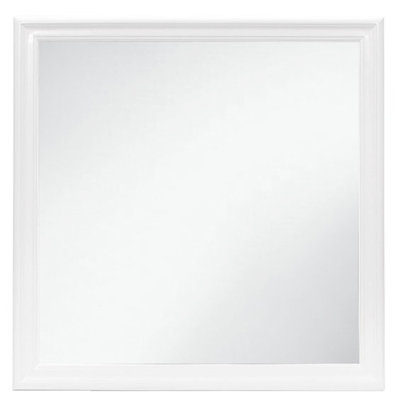 Miroir blanc avec cadre