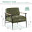 Dajauna 27.75'' Wide Modern Metal Frame Chenille Accent Armchair-1893082734