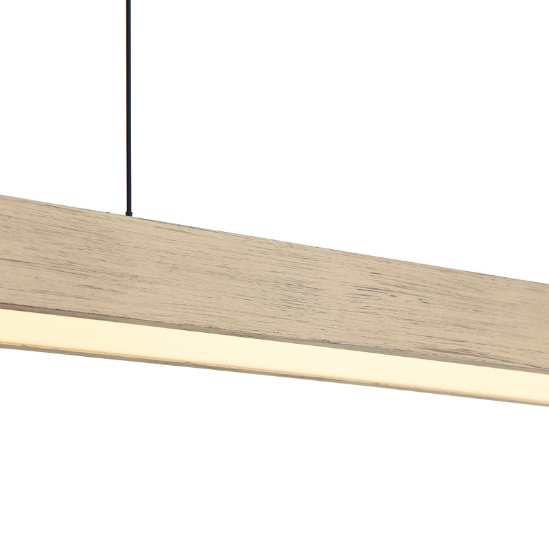 Silva 48" LED Pendant  with No Shade, Driftwood, Gray