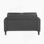 Chaise longue moderne en similicuir gris foncé-1248744327
