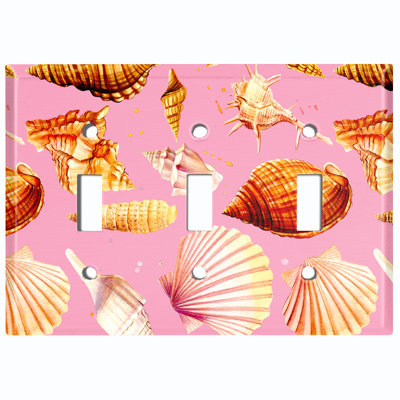Nautical & Beach 3 - Gang Toggle Light Switch Standard Wall Plate