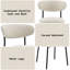 Ensemble de 2 chaises d'appoint Jirina Chenille