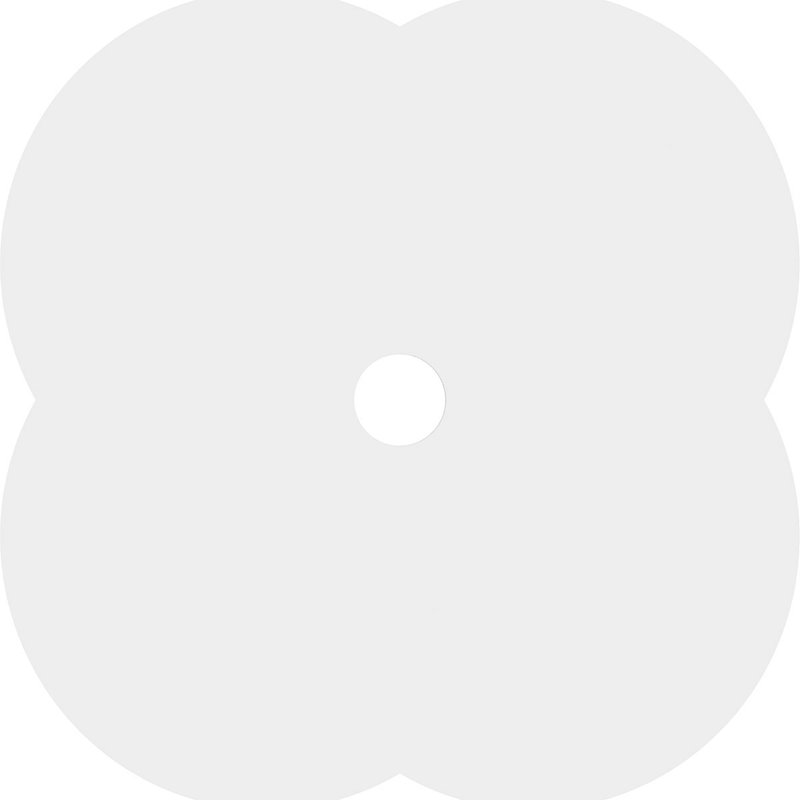Médaillon de plafond Charlotte, H 28 po x l 28 po x P 1 po