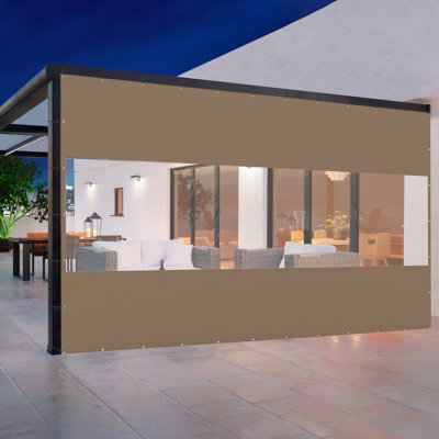 Domi Louvered Polyethylene Plastic Side Wall