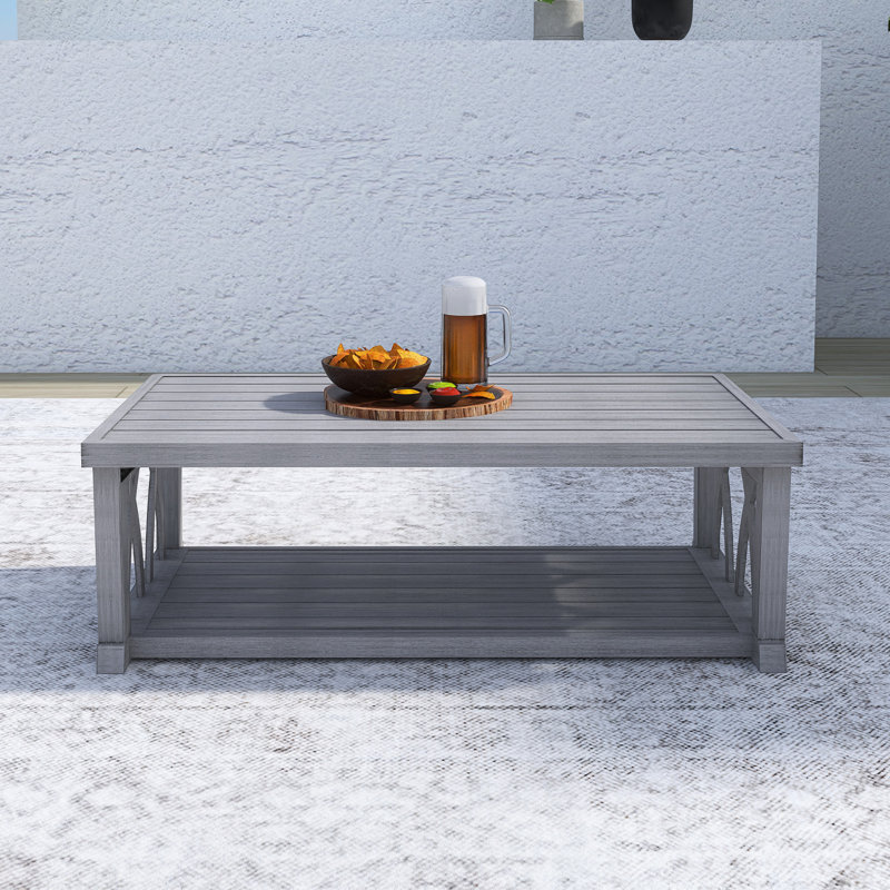 Table de rangement en aluminium à 2 niveaux