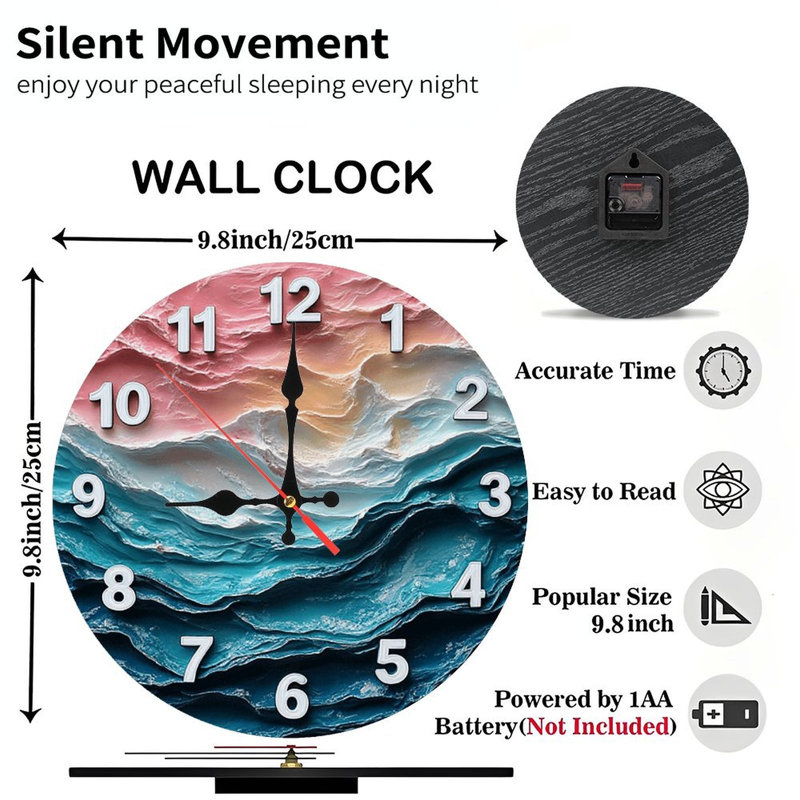 Horloge murale Ocean Wave