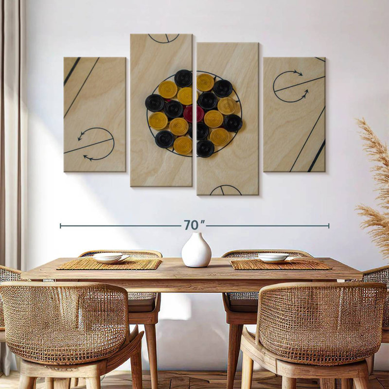 Carrom Board Game, 42" H x 68" W