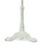 Rustic White 30-Inch Round Bistro Table Compact Dining Table for Small Spaces-90108425-90108424