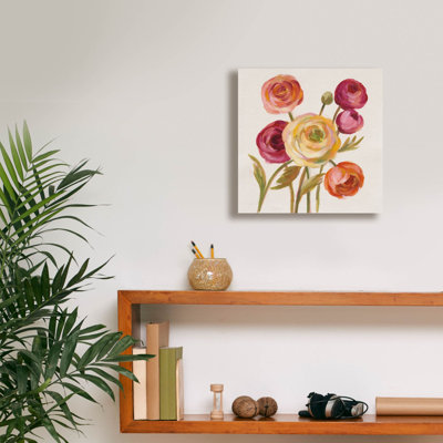 «English Garden II» par Silvia Vassileva, art mural sur toile, 12 po x 12 po