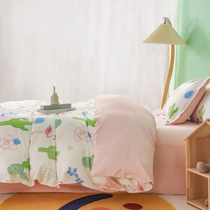 Ensemble de literie 100% coton biologique pour enfants, Full 4 Piece Duvet Set