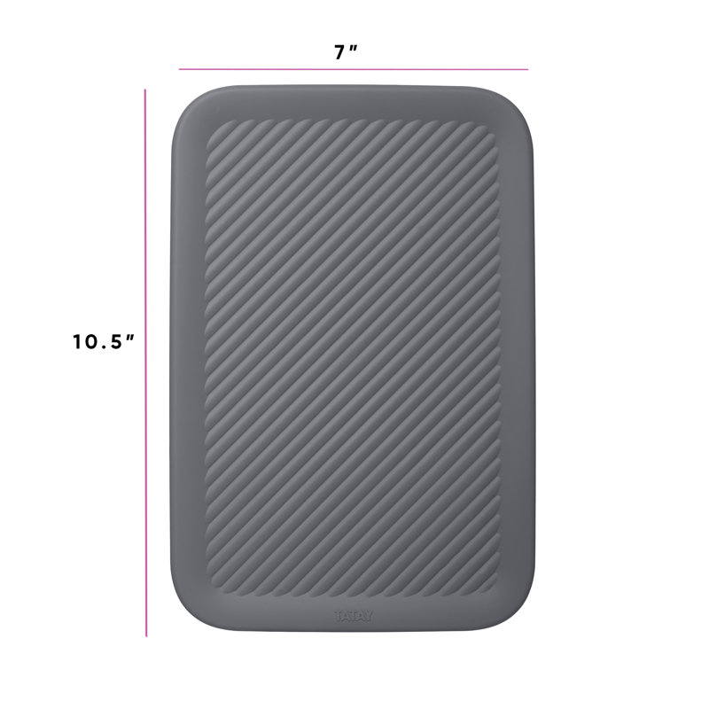 Rebrilliant Plastic Box, Gray, 0.15" H x 11" W x 7" D