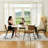 Corsi Adalia 5 Pieces Dining Table Set  63" Rectangular Dining Table with 4 Armless Chairs Space-Saving Design for Modern Dining Rooms-340508846-340508841