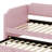 Velvet Upholstered Daybed With Pop Up Trundle-88244013