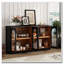 Buffet en verre arqué avec tablettes réglables-920599840