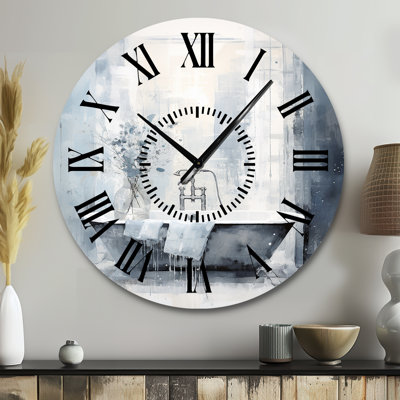 Horloge murale pour salle de bain