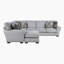 Canapé modulaire réversible 2 pièces avec configuration réversible et 6 coussins décoratifs 130,5 po Lasya
