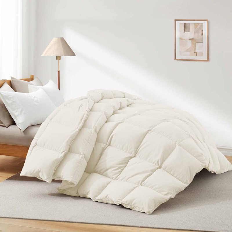  Insertion de couette en duvet synthétique toutes saisons Luxury, Édredon très grand en duvet, Ivoire ivoire