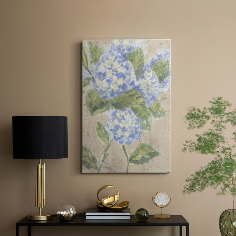 Rétro hydrangée rétro II - galerie Cavas sur mesure, 18" H x 12" W
