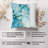Abstract Blue Crystal Marble Geode XI Modern-99960231