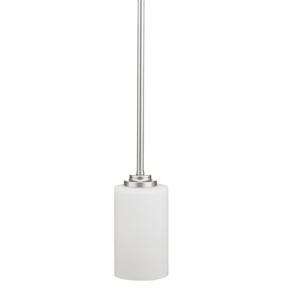 Luminaire suspendu 1 lumière Iris, Chrome brossé